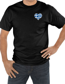 SM Greek Heart Men's Short Sleave T